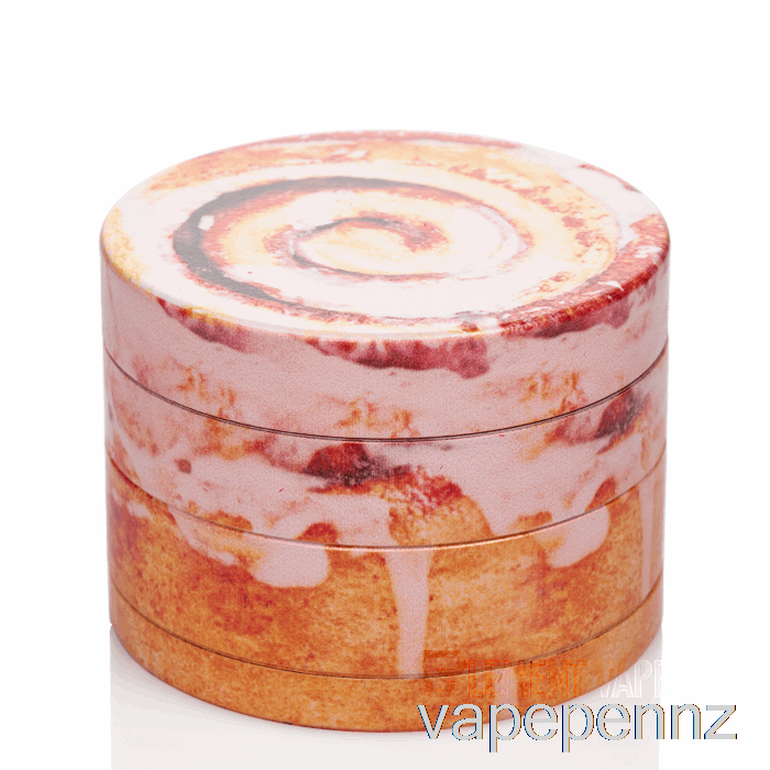 V Syndicate 2.5inch 4-Piece SharpShred Dine-in Grinder Cinnamon Roll VAPE NZ